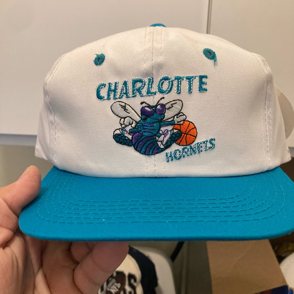 Vintage charlotte hornets youth SnapBack hat 
New with tags